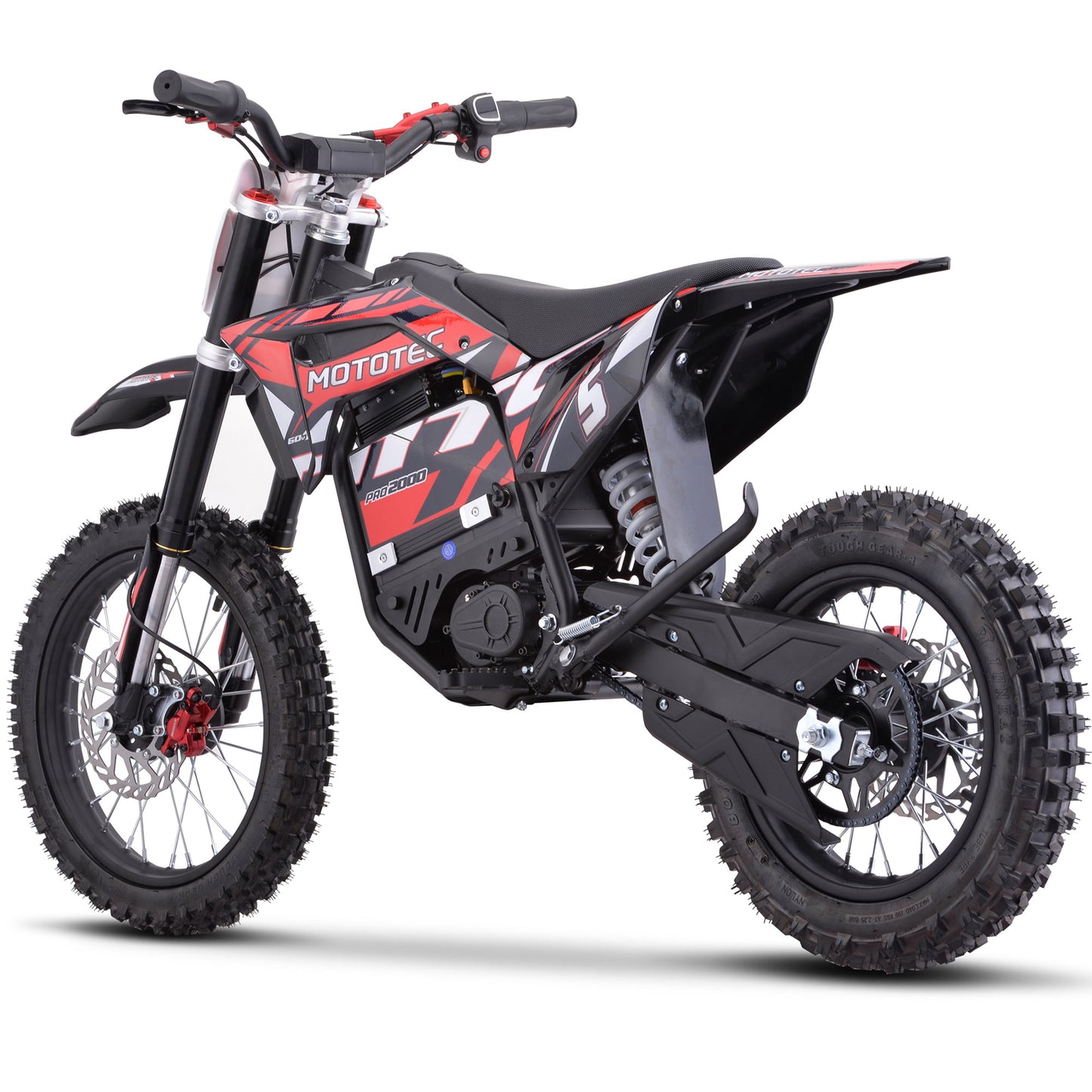 MotoTec 60V/15.6Ah 2000W Pro Off-Road Electric Dirt Bike
