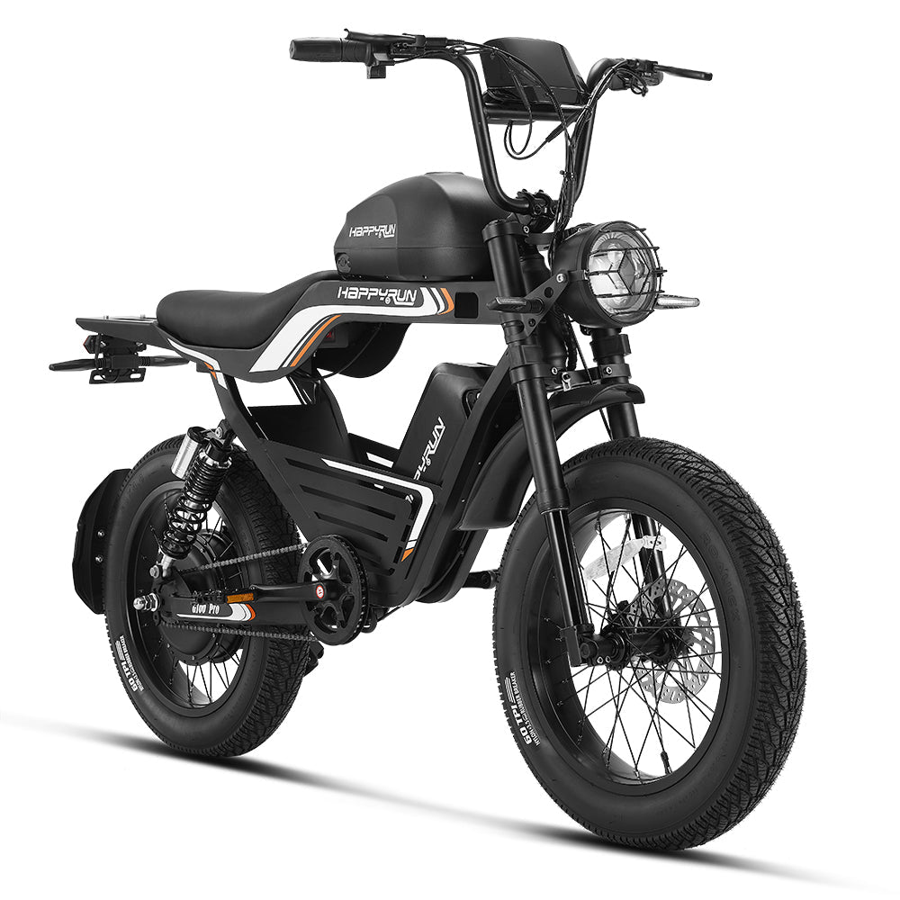 HappyRun G100 Electric Bike with 2000W Dual Battery Long Range
