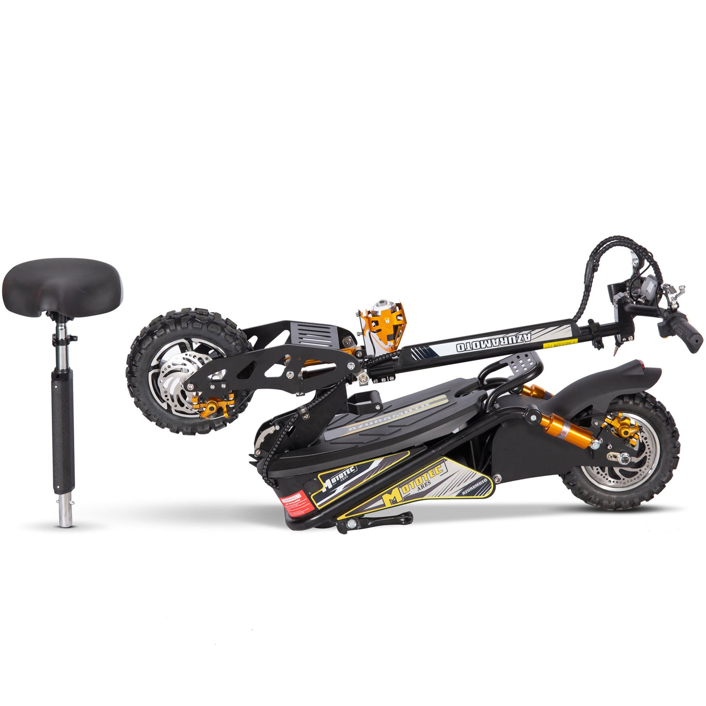 MotoTec Ares 48V/12Ah 1600W Electric Scooter