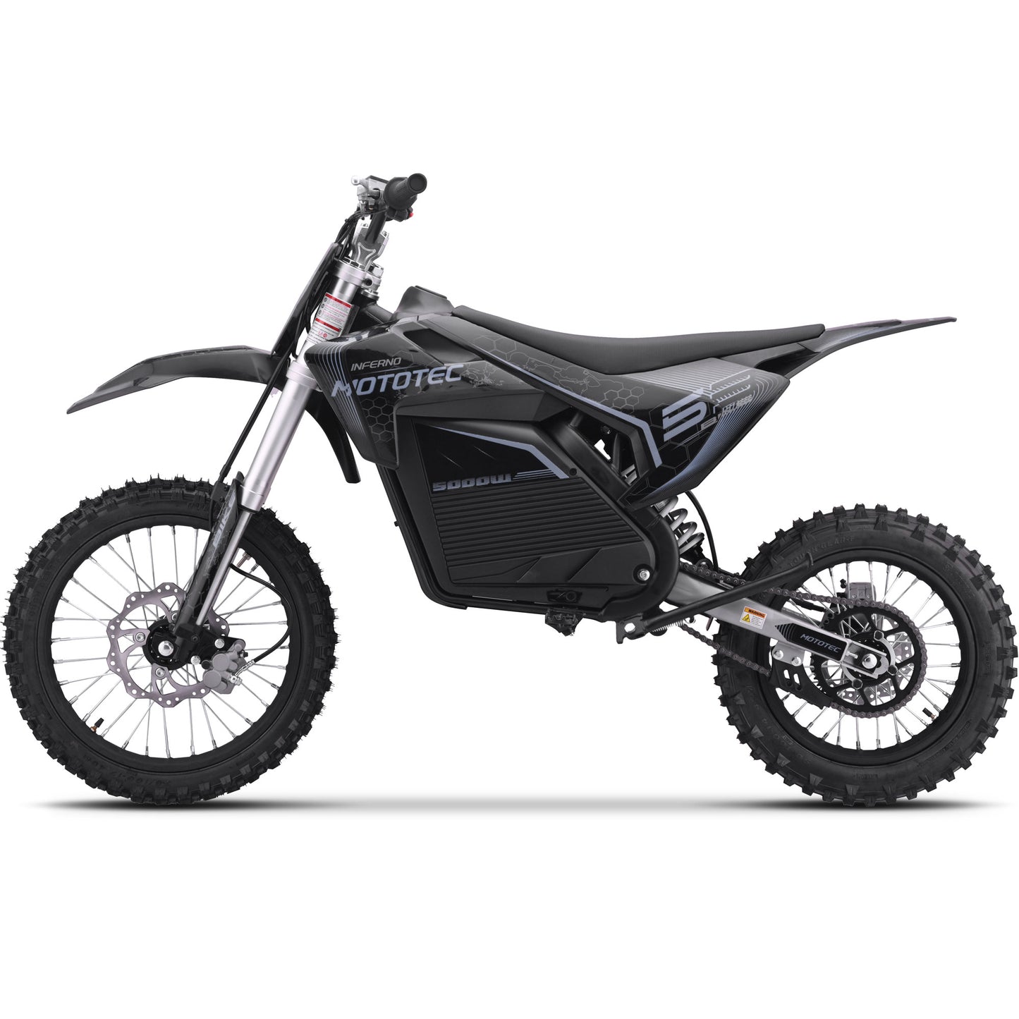 MotoTec 72V/30Ah 5000W Pro Off-Road Electric Dirt Bike
