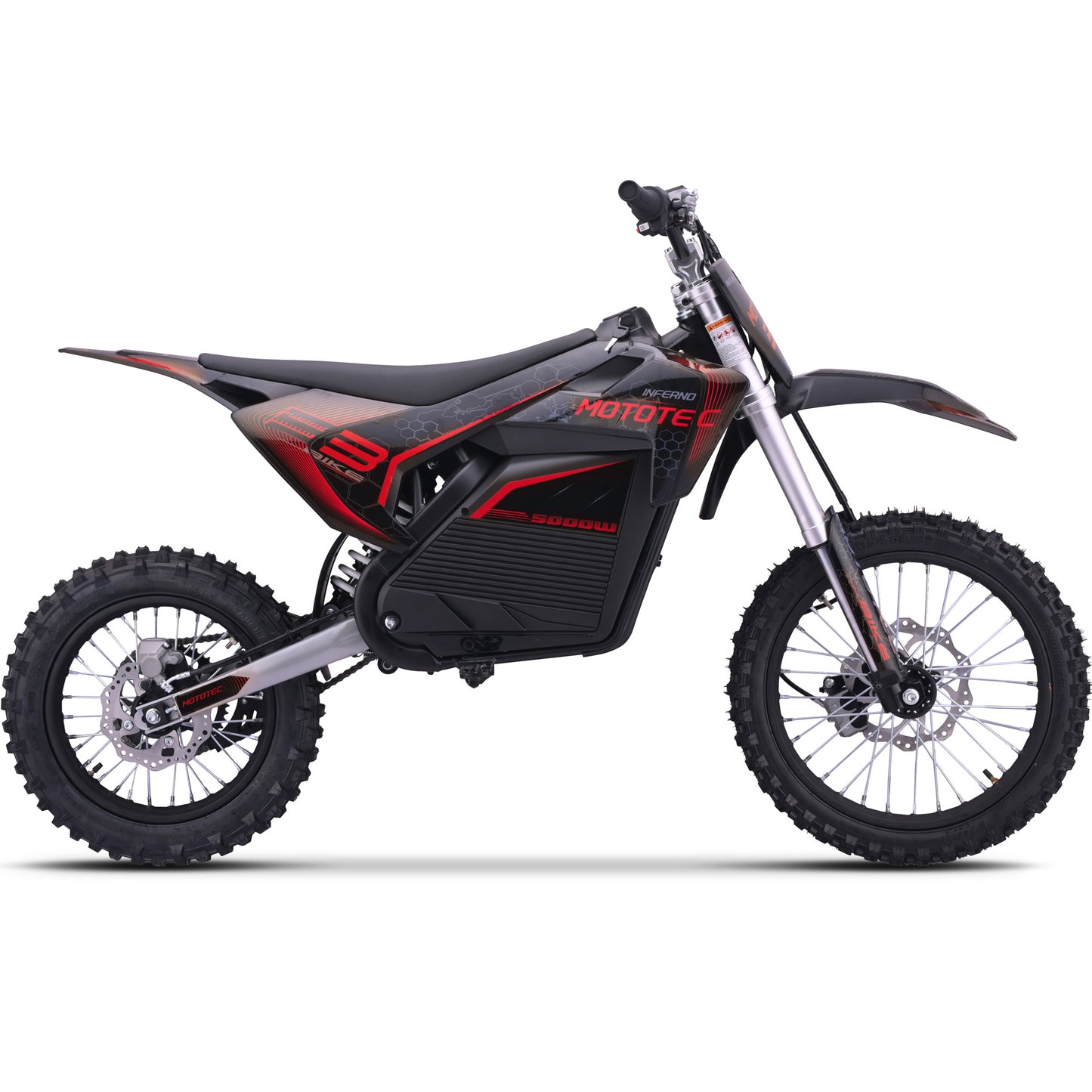 MotoTec 72V/30Ah 5000W Pro Off-Road Electric Dirt Bike
