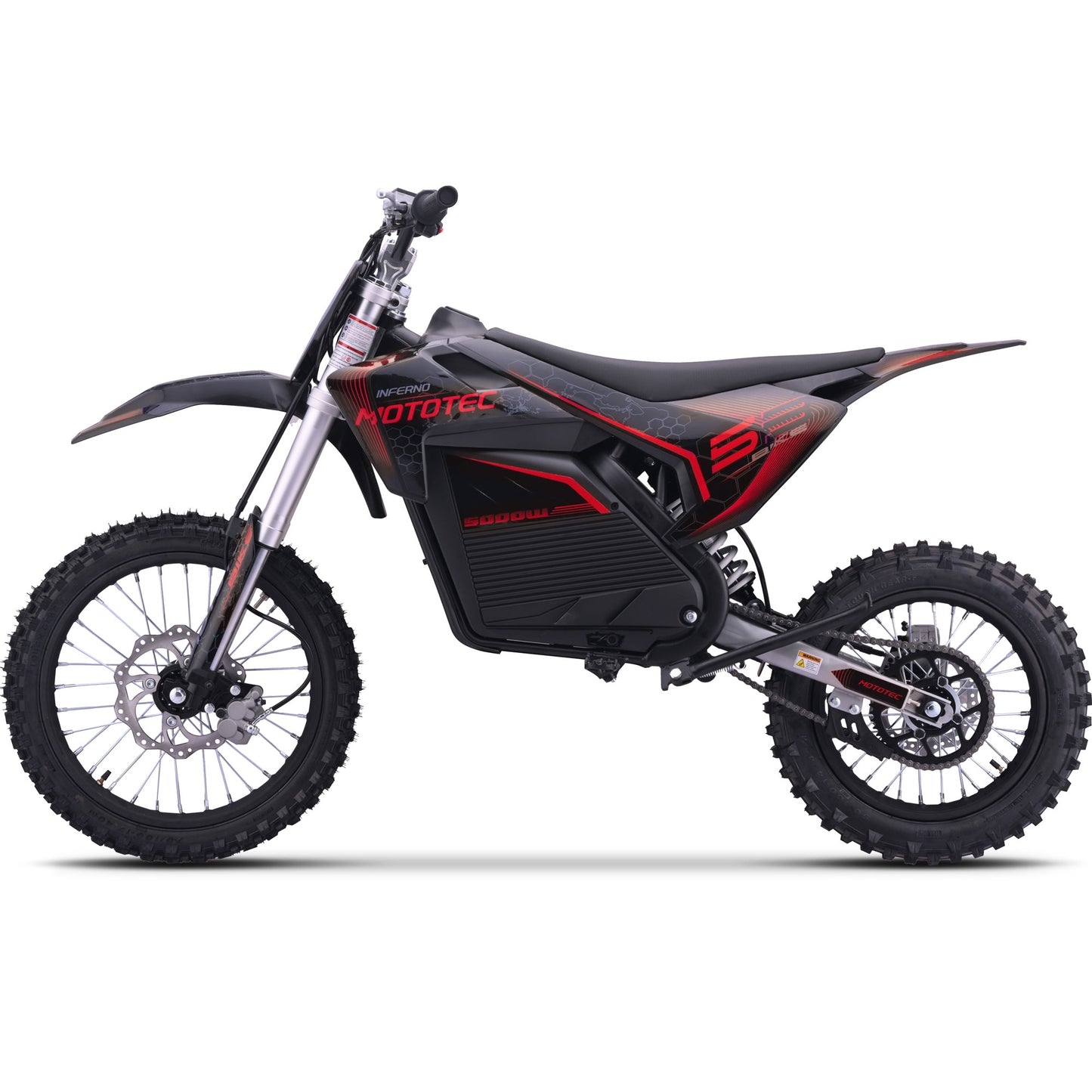 MotoTec 72V/30Ah 5000W Pro Off-Road Electric Dirt Bike