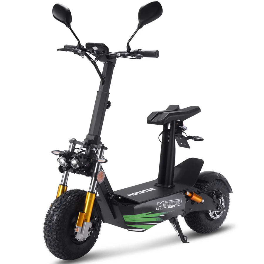 MotoTec Mars 60V/30Ah 3500W Electric Scooter Black