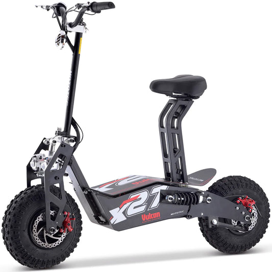 MotoTec Vulcan 48V/12Ah 1600W Electric Scooter Black