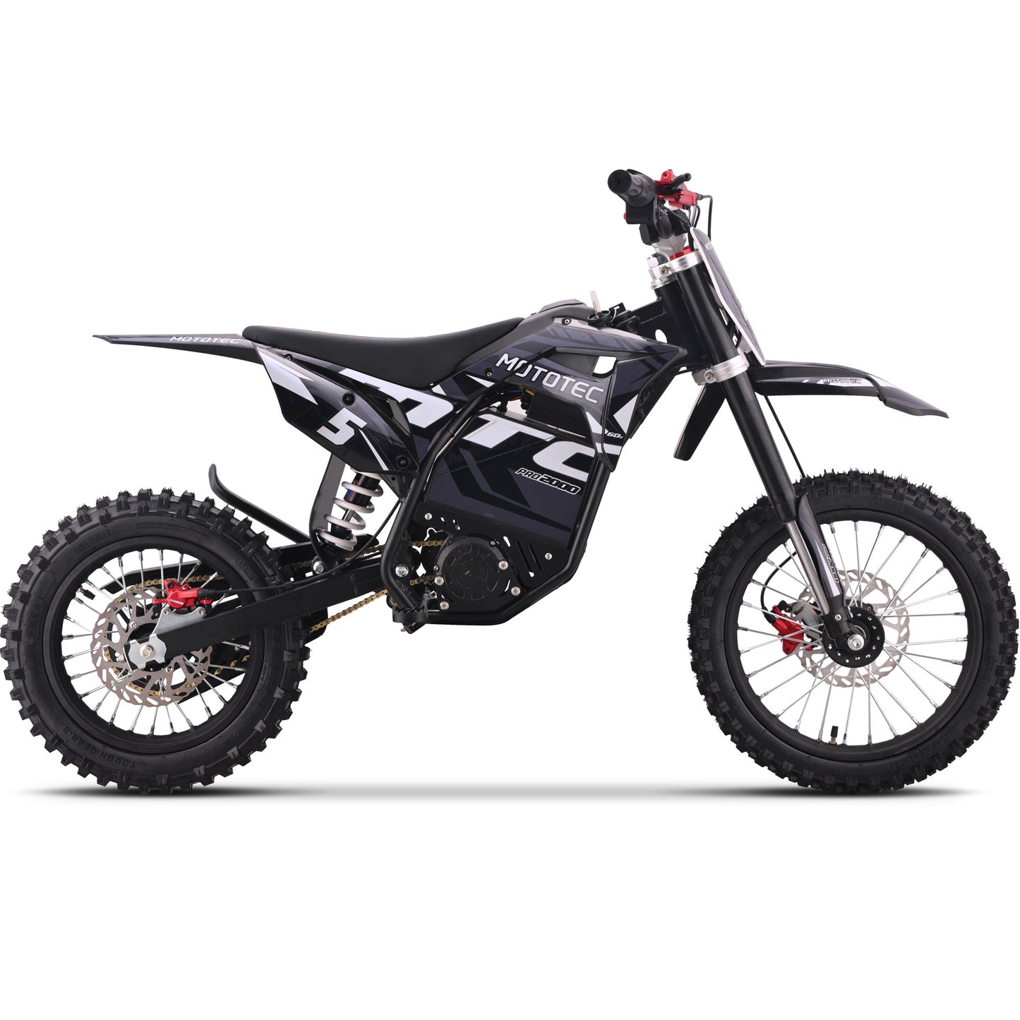 MotoTec 60V/15.6Ah 2000W Pro Off-Road Electric Dirt Bike