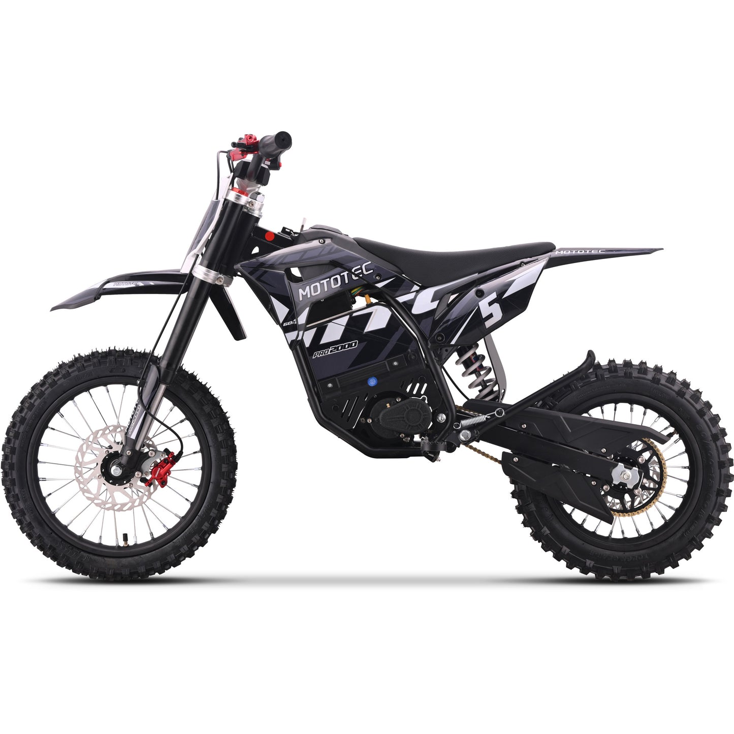 MotoTec 60V/15.6Ah 2000W Pro Off-Road Electric Dirt Bike