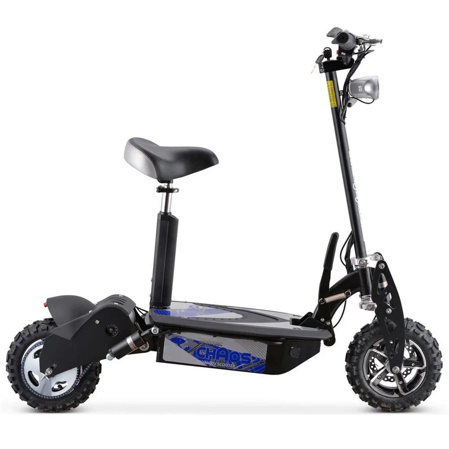 MotoTec Chaos 60V/15Ah 2000W Lithium Electric Scooter Black