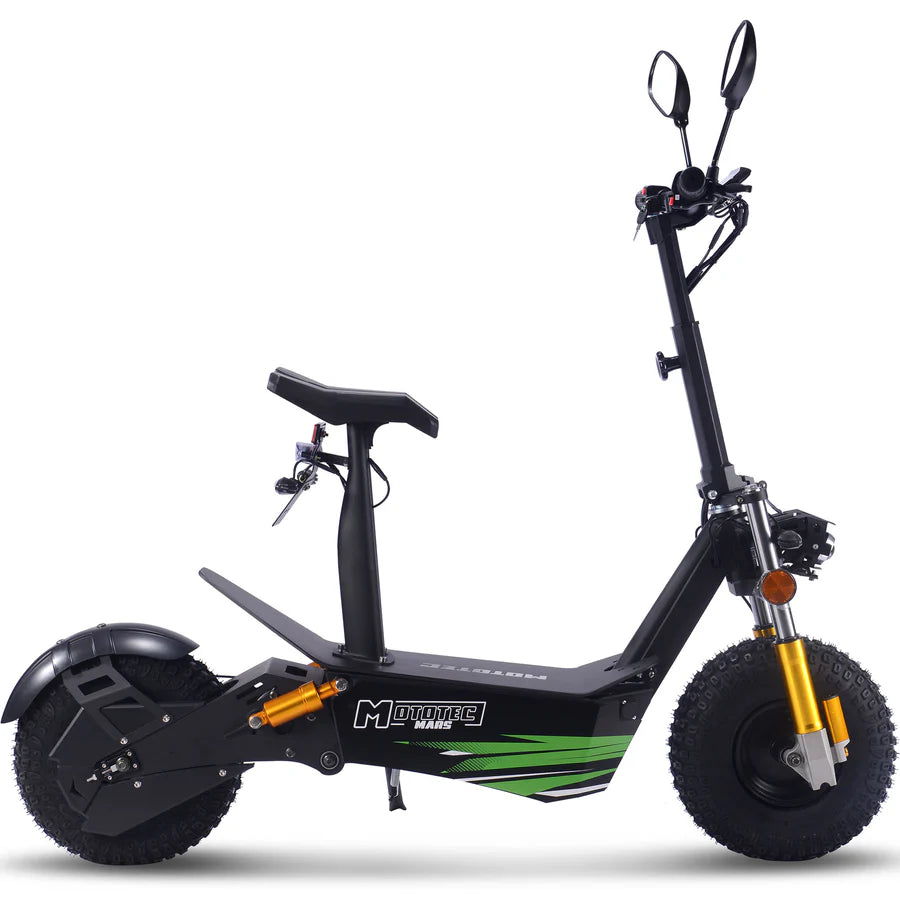 MotoTec Mars 60V/30Ah 3500W Electric Scooter Black