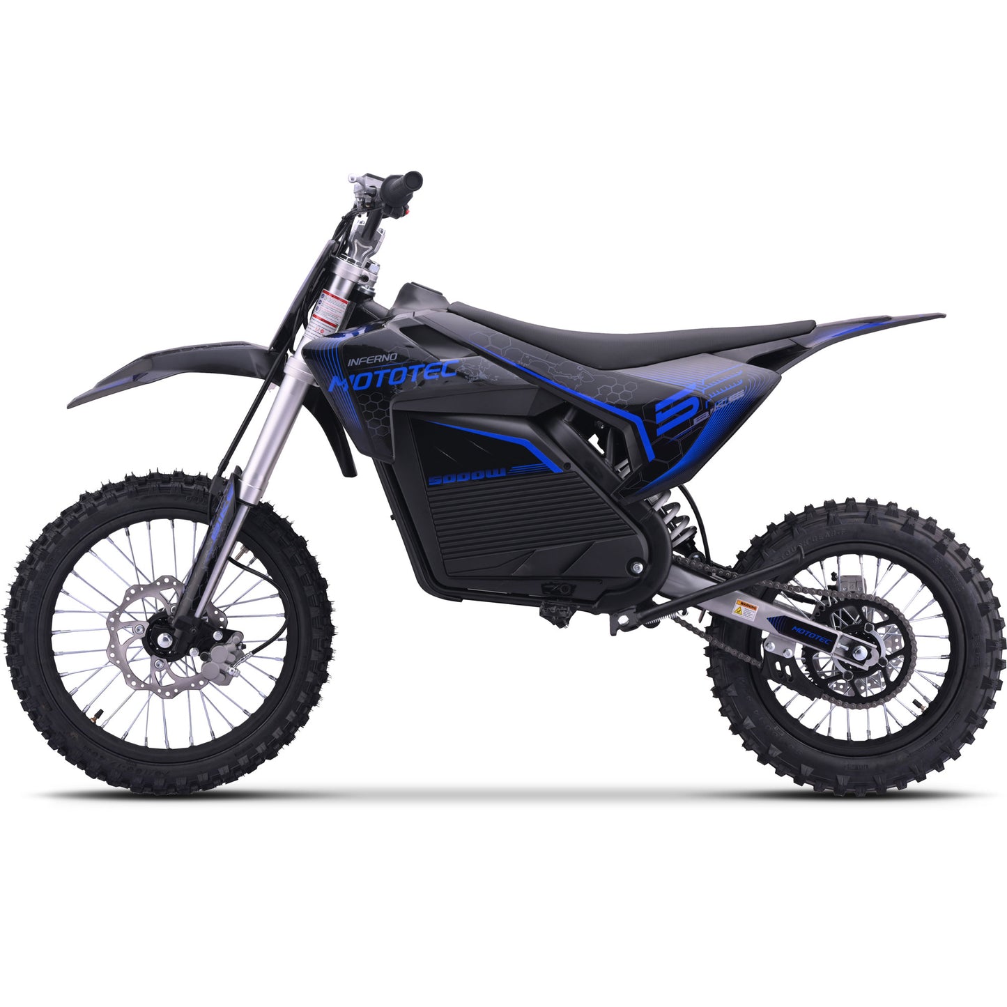 MotoTec 72V/30Ah 5000W Pro Off-Road Electric Dirt Bike