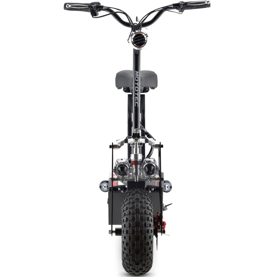 MotoTec Vulcan 48V/12Ah 1600W Electric Scooter Black