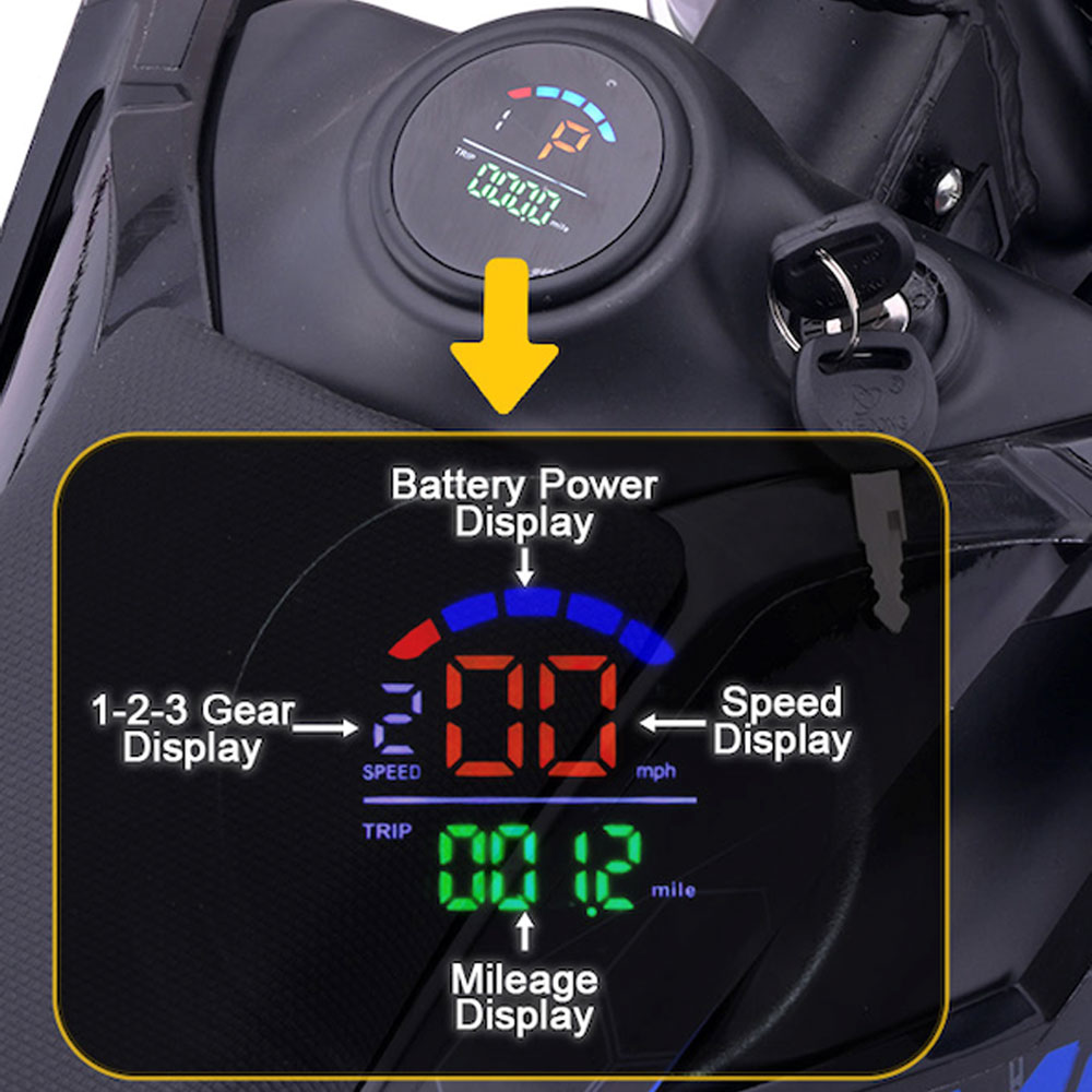 MotoTec 72V/30Ah 5000W Pro Off-Road Electric Dirt Bike