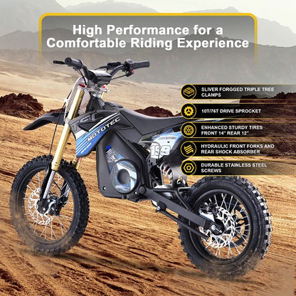MotoTec 48v/13Ah 1800w Pro Electric Dirt Bike