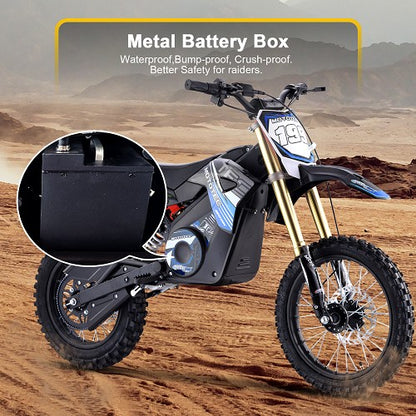 MotoTec 48v/13Ah 1800w Pro Electric Dirt Bike