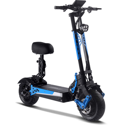 MotoTec Switchblade Blue 60V/28Ah 4000W Lithium Electric Scooter