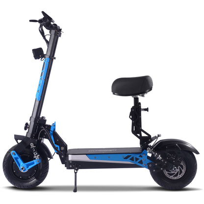 MotoTec Switchblade Blue 60V/28Ah 4000W Lithium Electric Scooter
